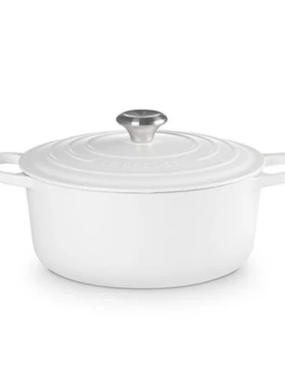 New in the box Le Creuset matte White Enameled Cast Iron Dutch Oven 5.5qt